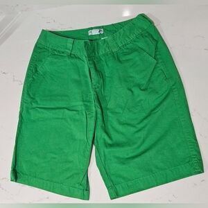 Carribean Joe Womens Shorts Petite 8 100% Cotton 4 Pocket Green